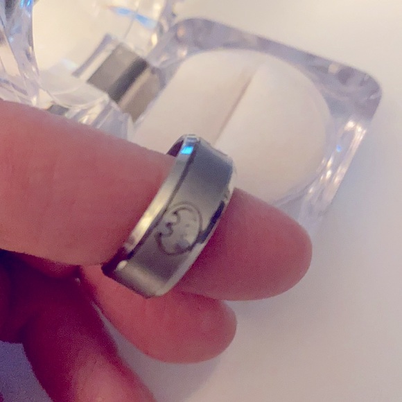 Stainless Steel Titanium Batman Ring - Size 8 - Picture 2 of 2